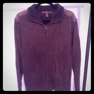 Large Blue zipper sweater